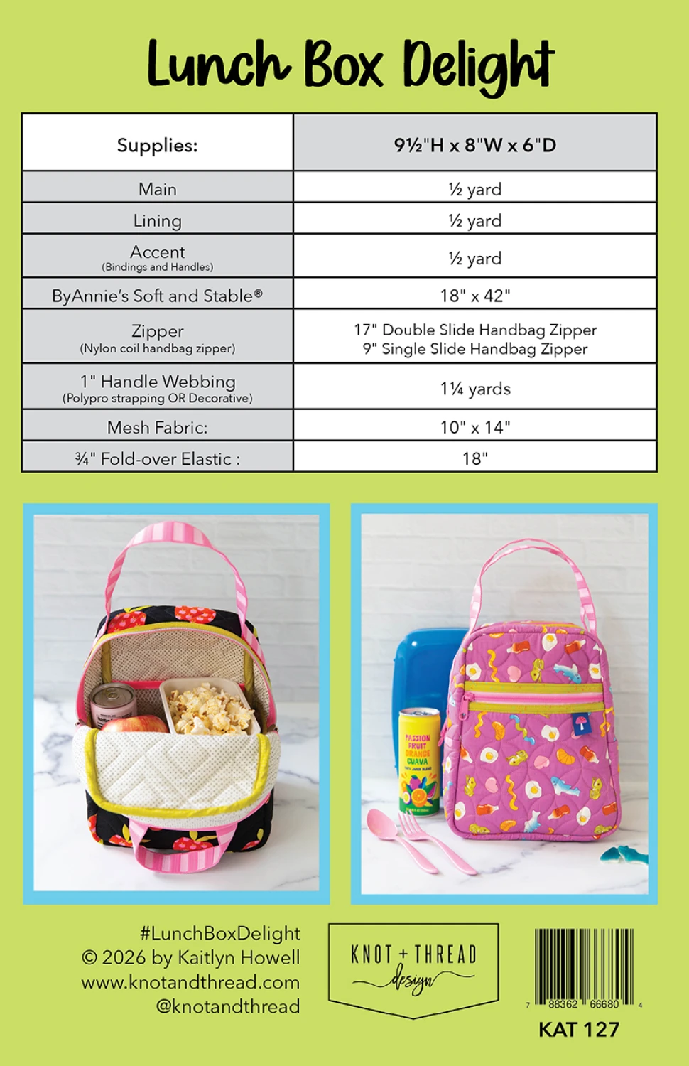 Lunch Box Delight Pattern