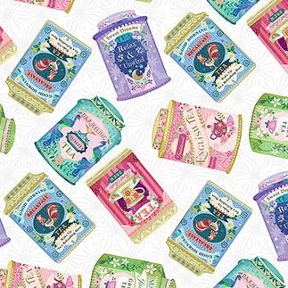 My Cup of Tea - Tea Tins - White Multi