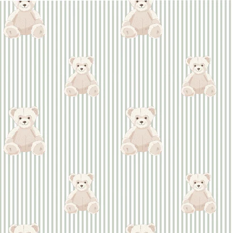 Toybox Treasures - Vintage Teddy - Sage