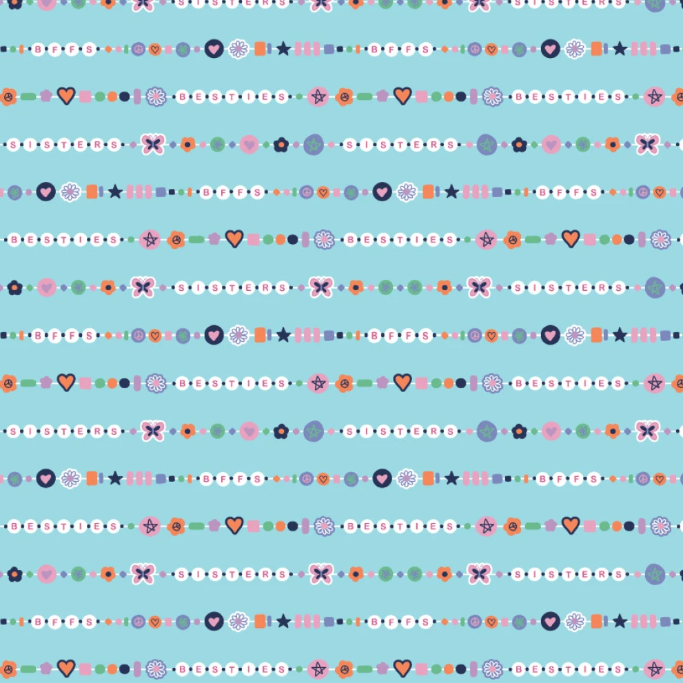 Friendship Bracelet Club Bracelet Besties - Blue