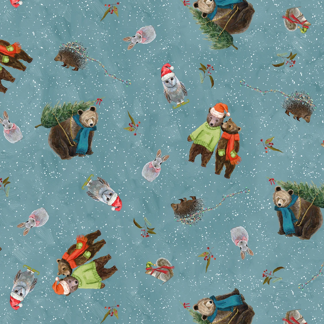 Holly Woods Woodland Toss - Slate