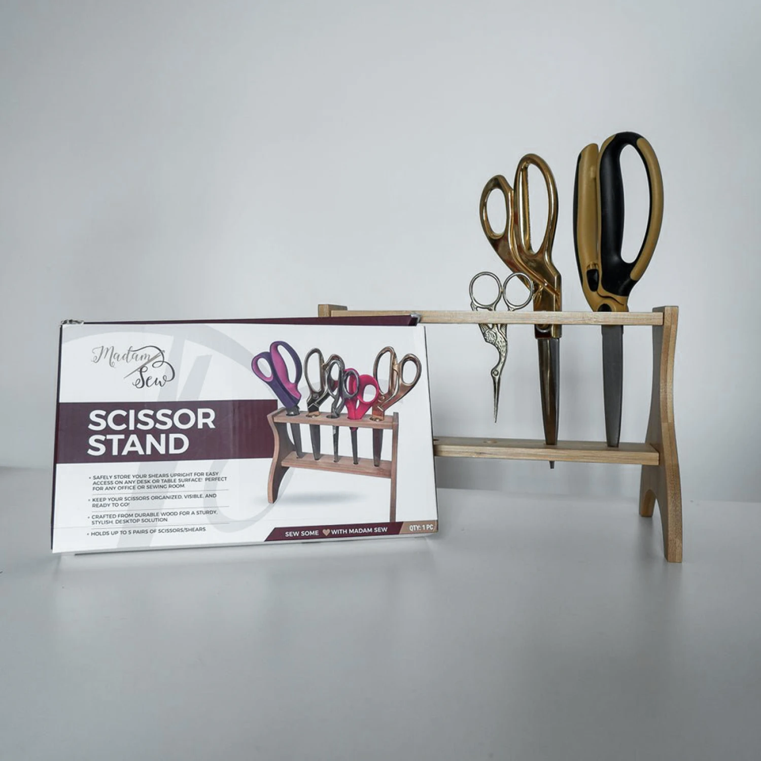 Madam Sew Scissor Stand
