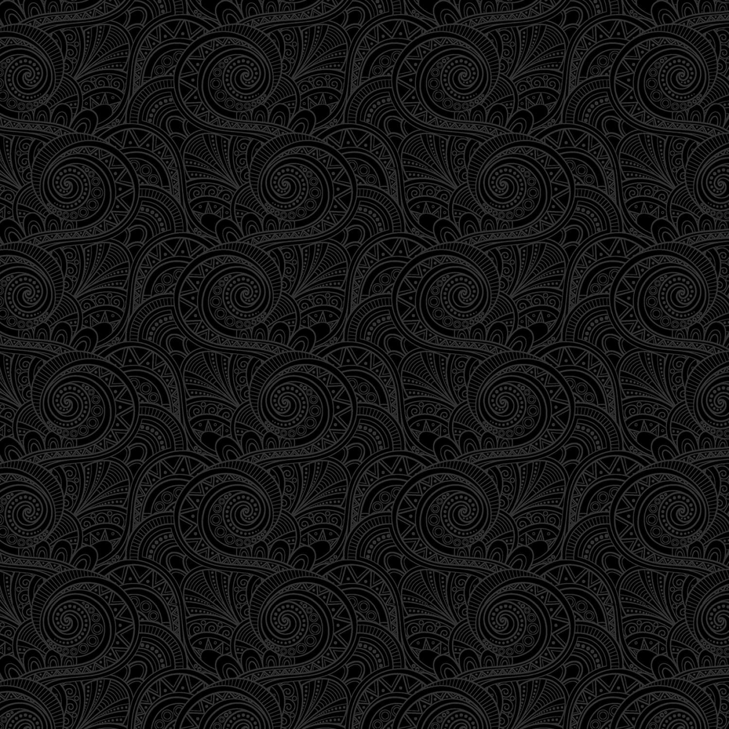 Black Out Geo Swirls