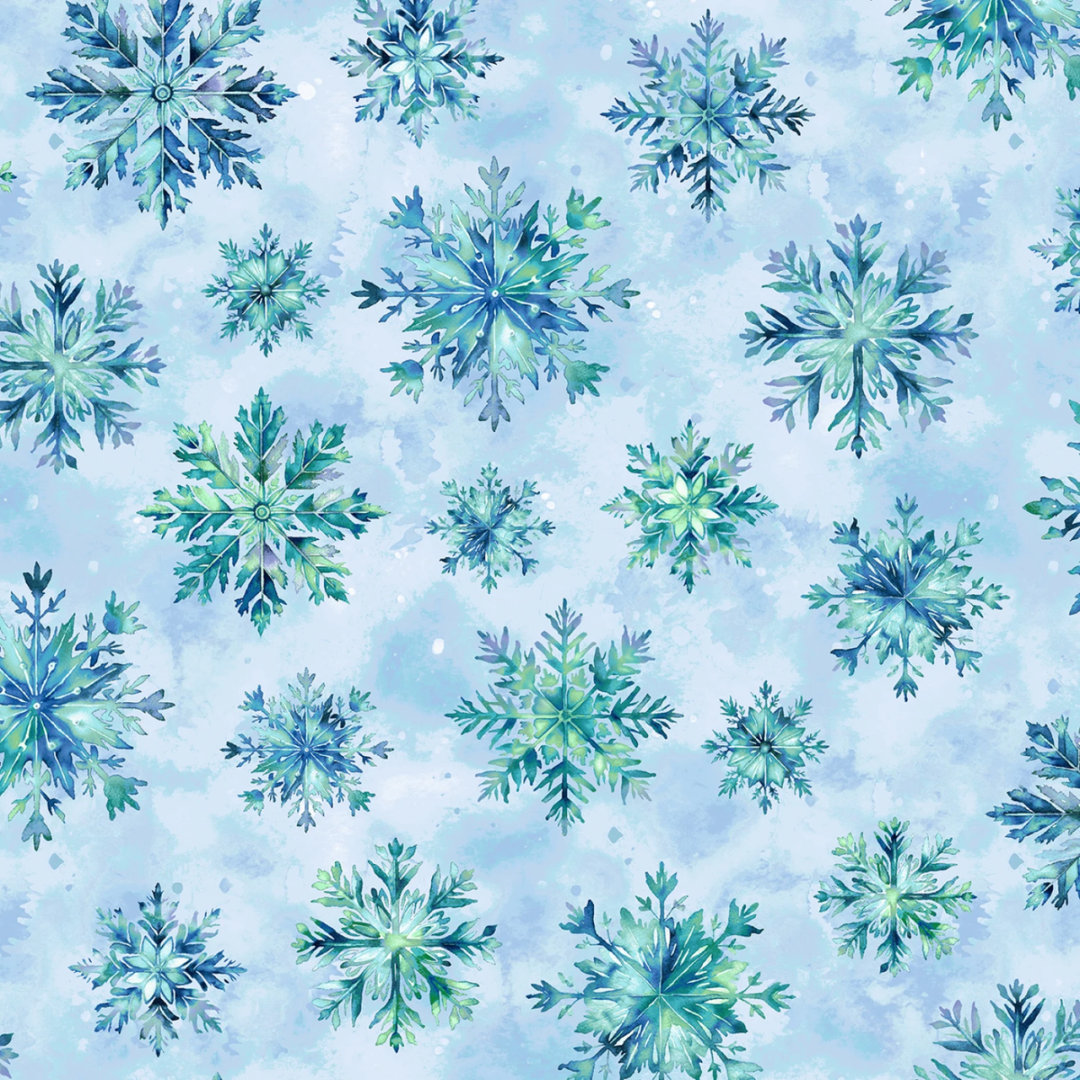 Beyond the Pines Snowflakes - Medium Blue