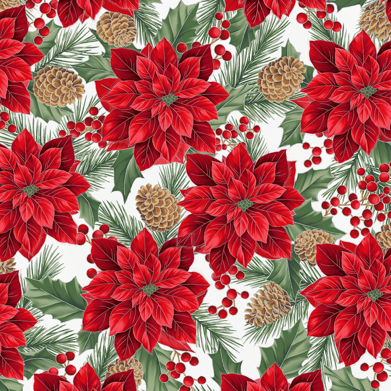 Christmas Wish Poinsettia - December/Silver