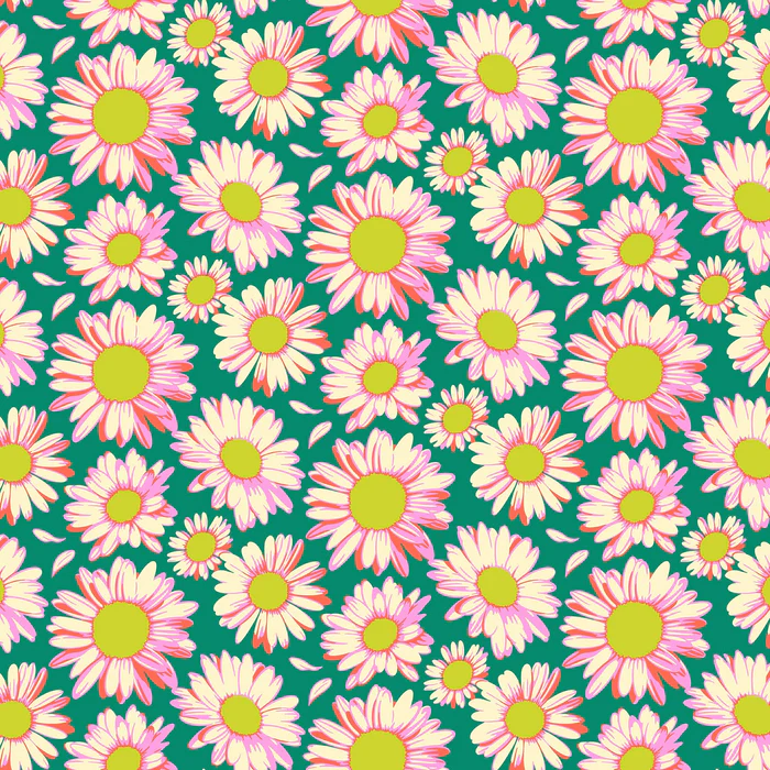 Daisy Crush Sunshine Daisies - Emerald