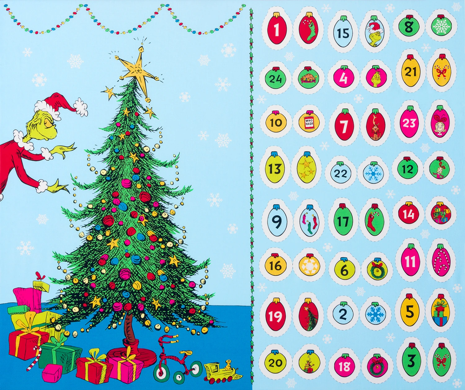 How the Grinch Stole Christmas Grinchmas Tree Countdown - Advent Calendar