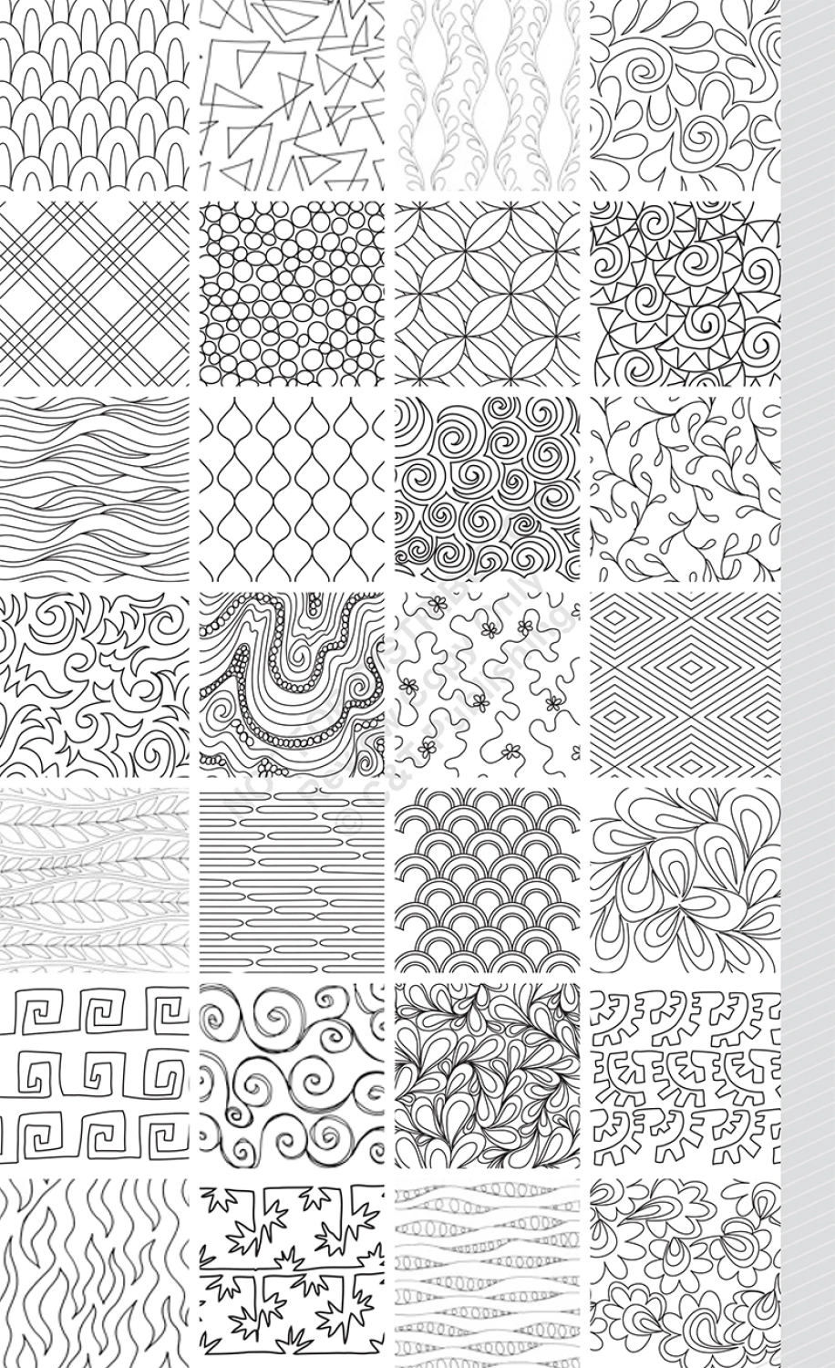 Free Motion Designs for Allover Patterns