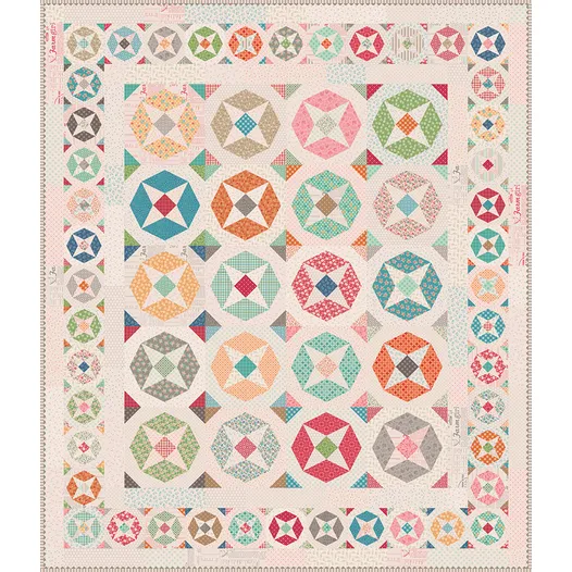 Vintage Milkmaid Star Quilt 12in Foundation Paper
