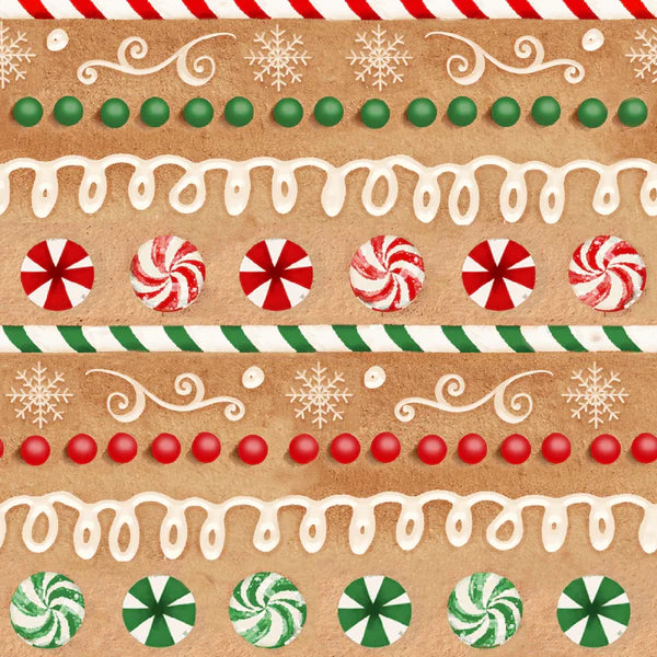 Very Merry Gingerbread 6 pc. Fat Quarter Bundle