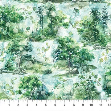 Serenity Vingnettes - Light Green Multi
