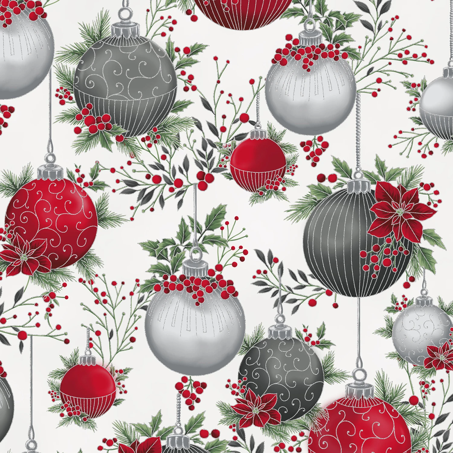 Christmas Wish Ornaments - December/Silver