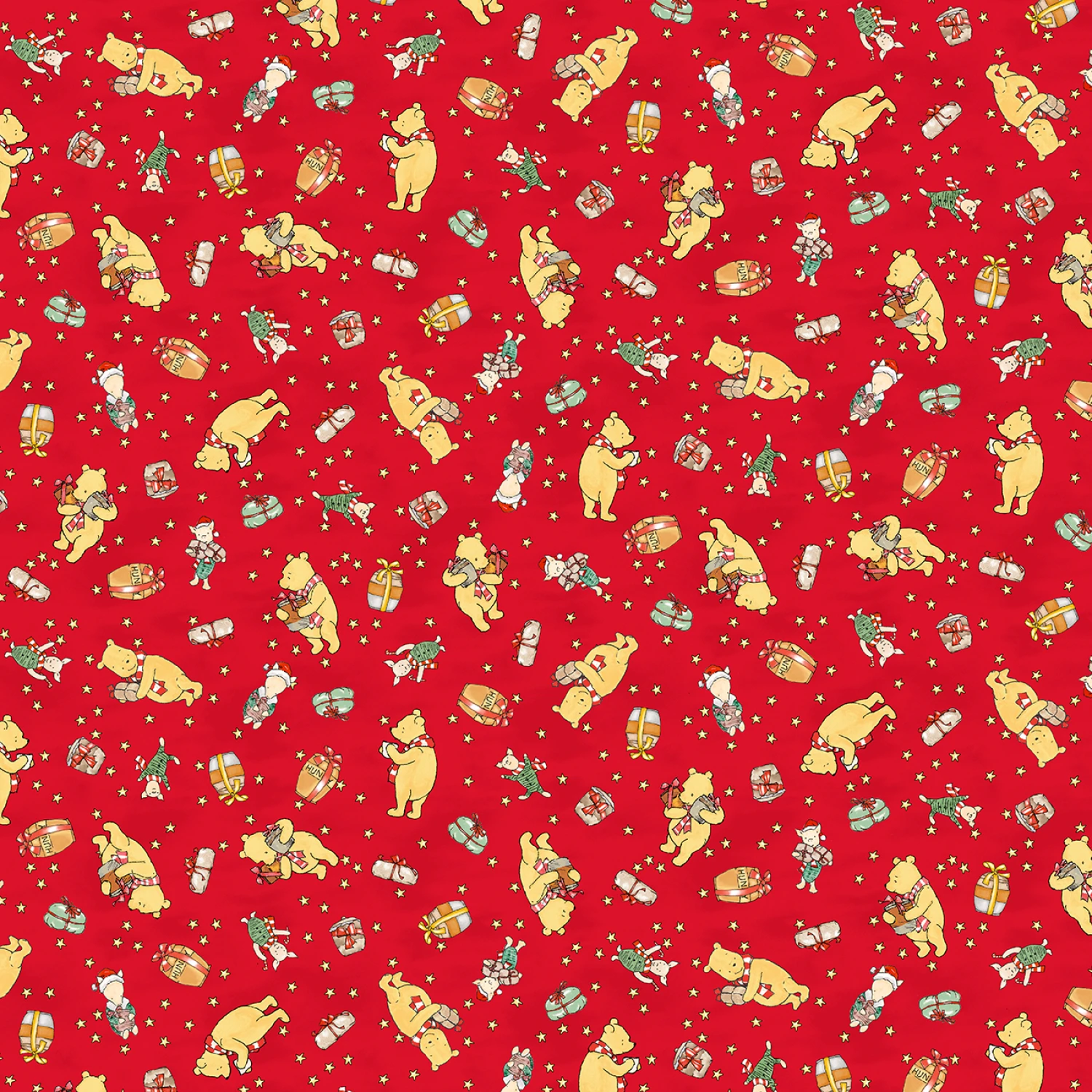 Christmas at Pooh Corner Red Bears and Bundles