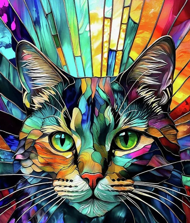 Kaleidoscope Cat Panel