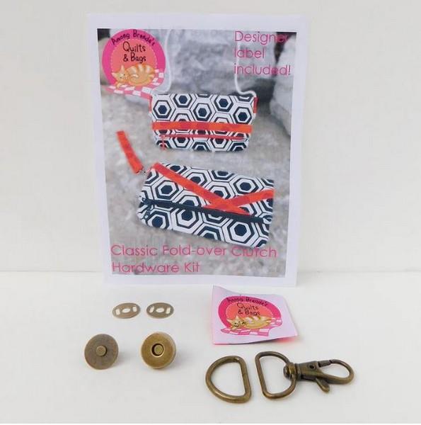 Classic Fold-Over Clutch Pattern and Hardware Kit