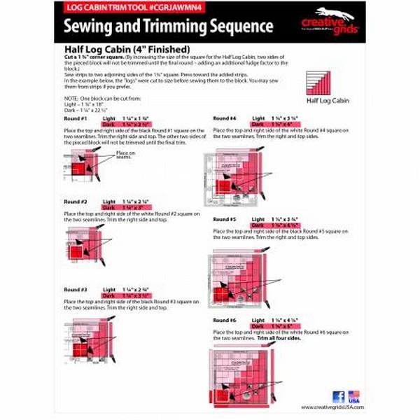 Creative Grids 4" Log Cabin Trim Tool