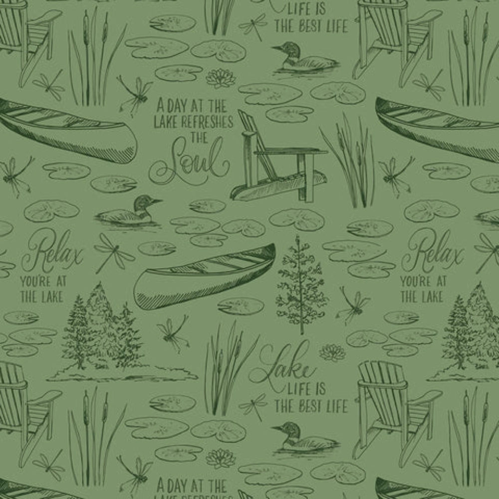Lakefront Toile - Green