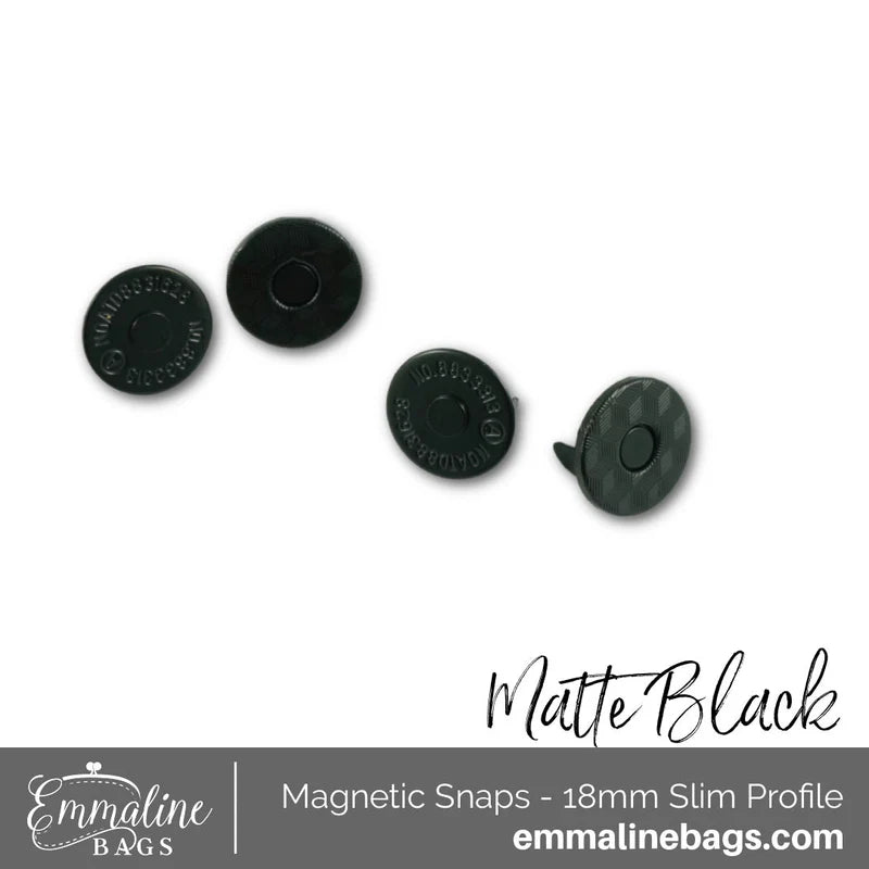 Magnetic Snap Closures: 3/4" (18 mm) SLIM (2 Pack)