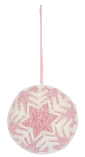 Stitched Snowflake Wool Ornaments