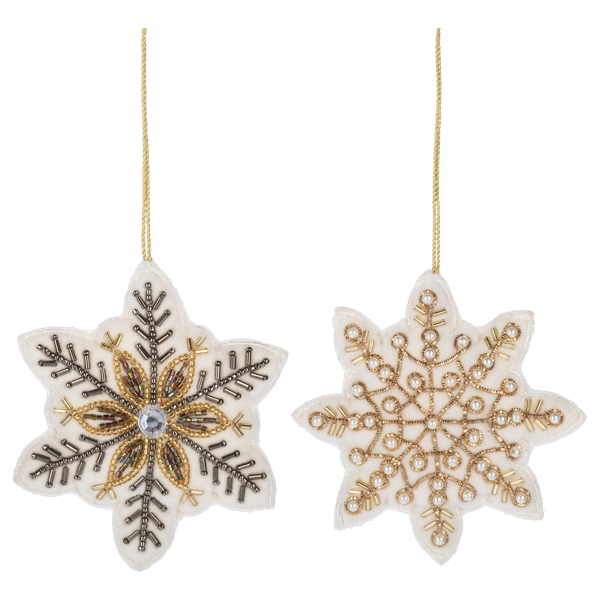 Beaded Snowflake Ornament
