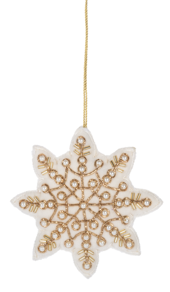 Beaded Snowflake Ornament