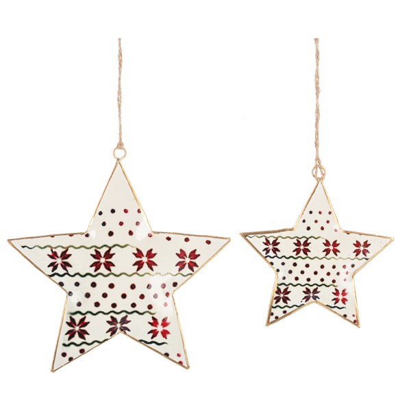 Patchwork Star Ornaments