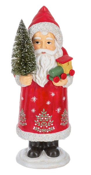 Cottage Santa Figurine