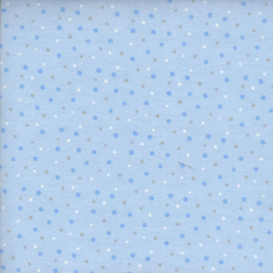 Blue Gray Dot Flannel