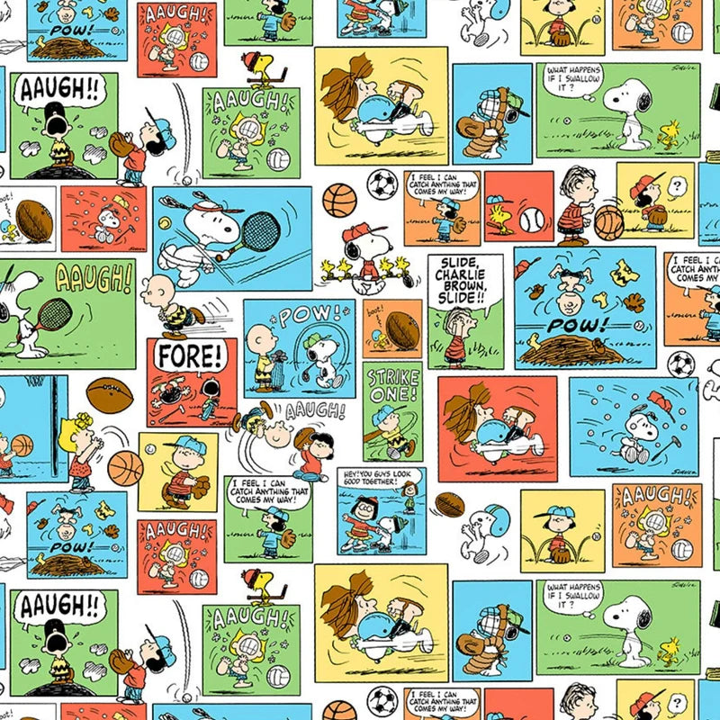 Peanuts Comics - White Multi