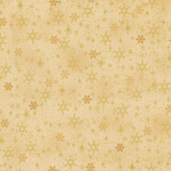 Snow Crystals Small Snowflakes - Gold with Metallic