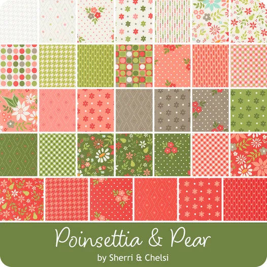 Poinsettia Pear Jelly Roll