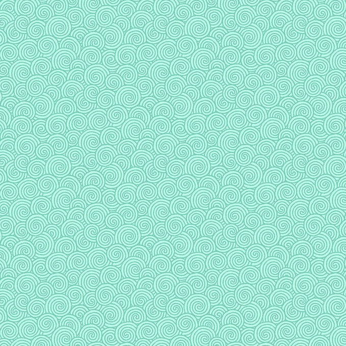 Quilting In Bloom Scroll Blender - Light Turquoise