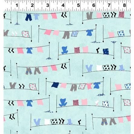 Tiny Print Nation Clothesline