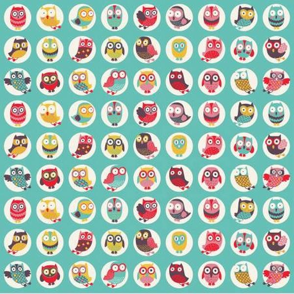 Happy Owl Circles