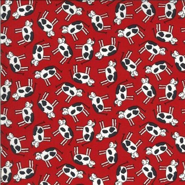 Animal Crackers Cows Apple Red 1/4m