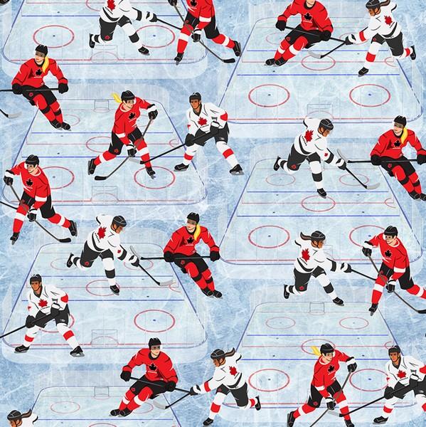 Canada's Game Down The Ice Fat Quarter