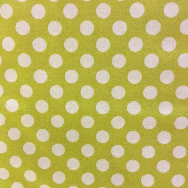 Polka Dot Green/ Cream Fat Quarter