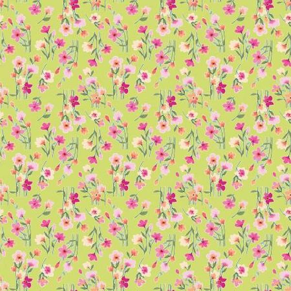 Lucy June Lime Stems Fat Quarter