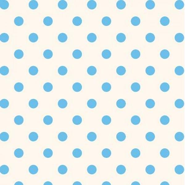 Light Blue Dots on White Fat Quarter