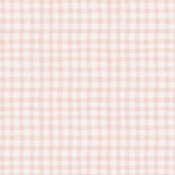You Are Loved Pale Pink Gingham 1/4m