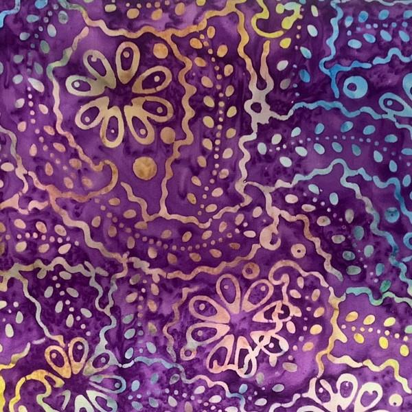 Bermuda Batik Orchid Paisley Fat Quarter