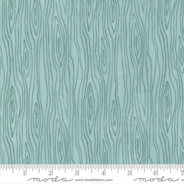 Harvest Wishes Aqua Wood Fat Quarter