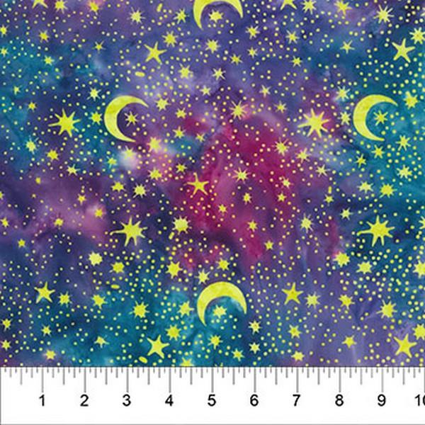 Stargazer Moonlight Multi by Banyan Batiks available in Canada at The Quilt Store