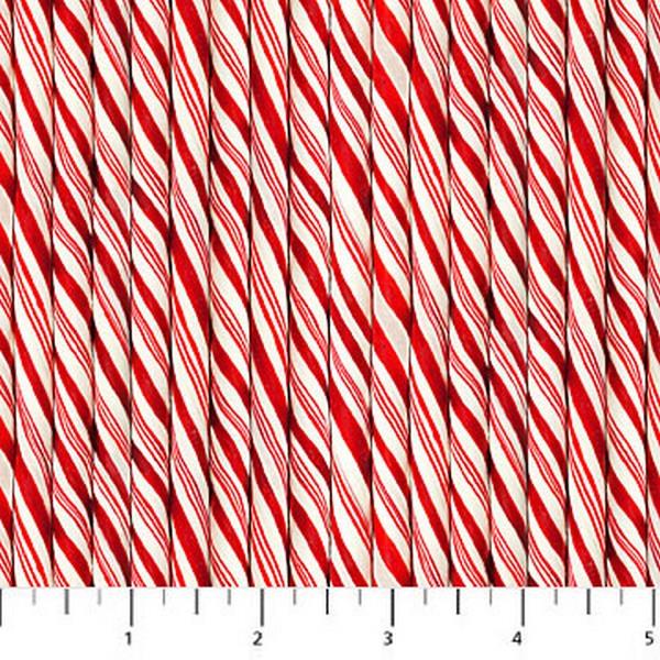 Jolly Old St. Nick Candy Cane Stripe 1/4m