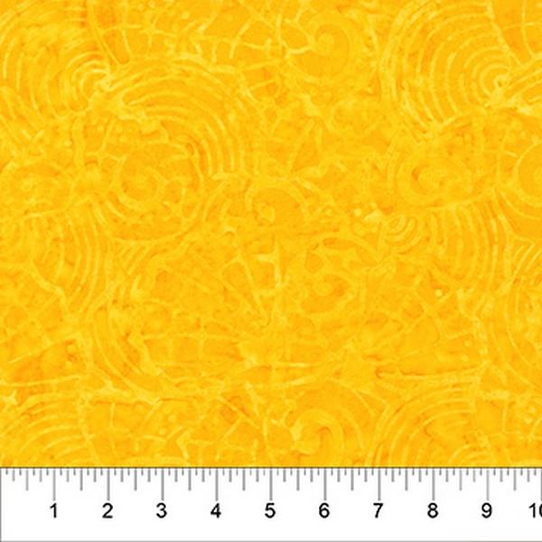 Island Vibes Yellow Batik 1/4m