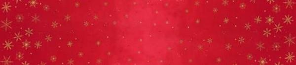 Ombre Flurries Metallic Christmas Red
