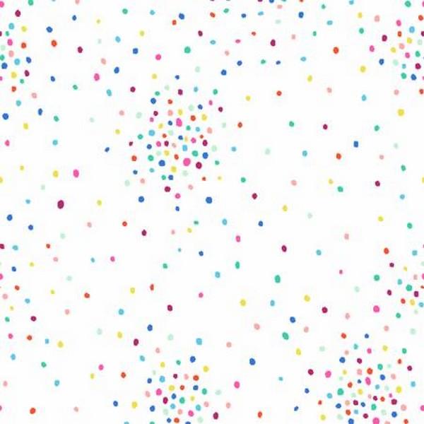 Dapple Dots Celebration White 1/4m
