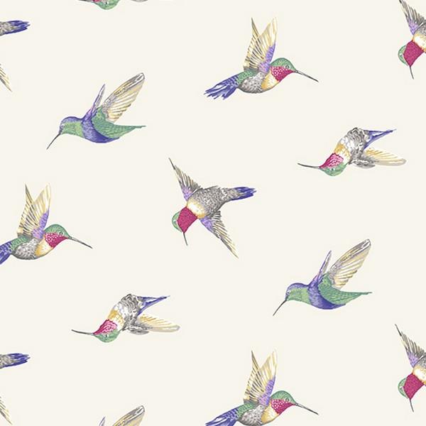 Avalon Cream Hummingbirds