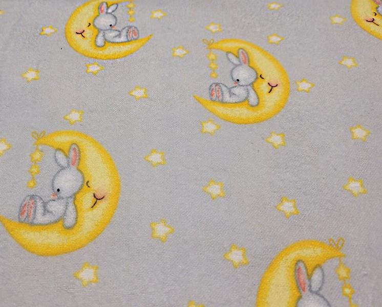 Comfy Prints Bunny & Moon Flannel Moon