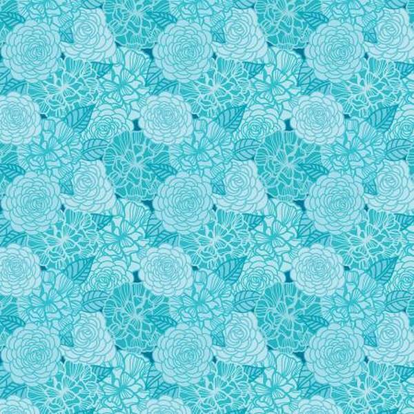Rooville Turquoise Blooms